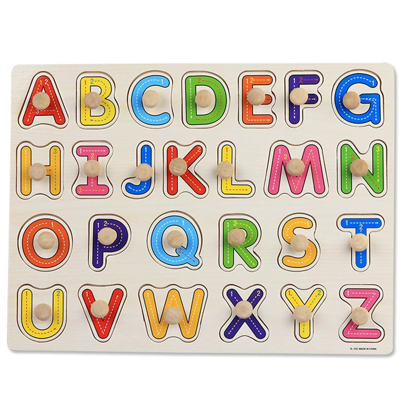 🧩 Puzzle Montessori in Legno per Bambini 1-3 Anni – Gioco Educativo per Imparare Divertendosi
