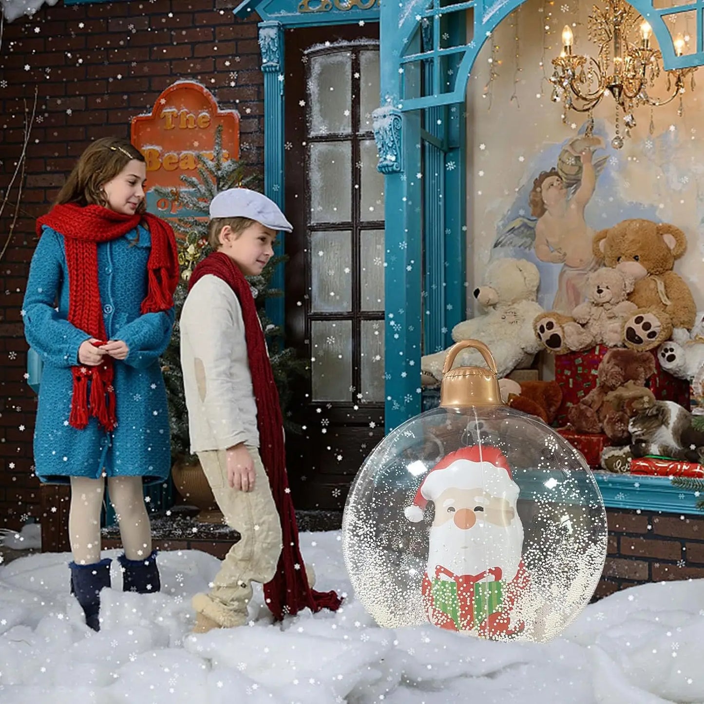 🔮 Palla Natalizia Inflabile Trasparente 60cm - Decorazione con Luci, Sfera PVC per Interni ed Esterni
Magia luminosa per il tuo Natale! Facile da gonfiare e resistente. Perfetta per giardini e salotti.