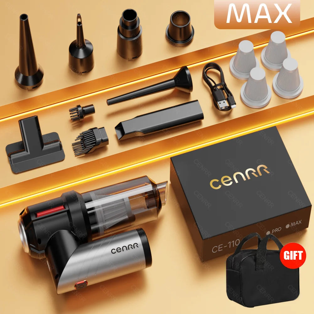 Aspirapolvere Auto Wireless PA Forte – Mini Potente Portatile per Auto/Casa