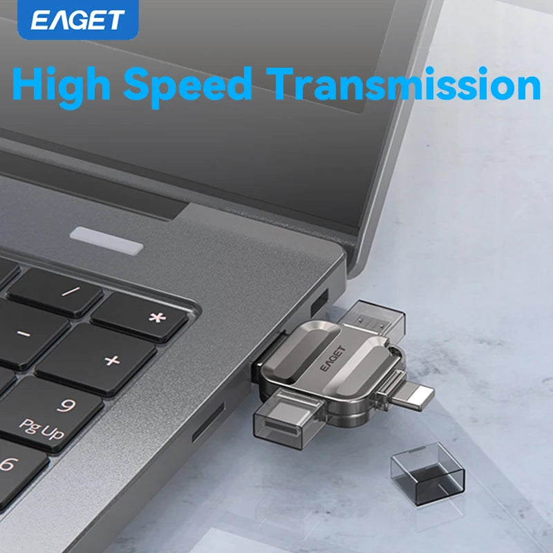 📲 Eaget PenDrive 4-in-1 USB 3.0 - Per iPhone, Android, PC, Type-C, Lightning!
Trasferisci file in un click tra tutti i dispositivi! Velocità USB 3.0 e design compatto. 🚀