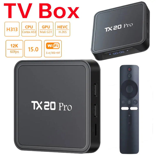 ๐ฅ Smart TV Box Android 15.0 | 4K HDR & 8K Decodifica | WiFi Dual-Band + BT5.2 | Allwinner H313 Quad Core