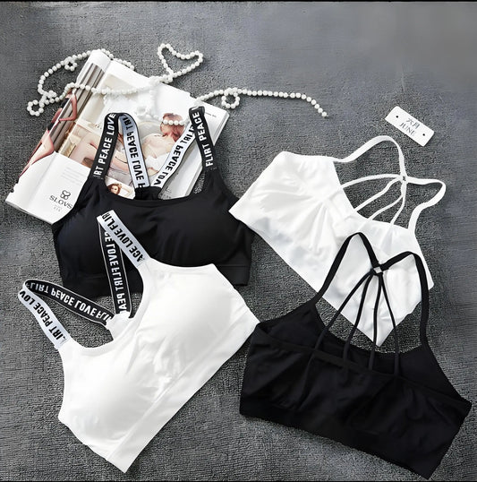 Top Sportivo Sexy Senza Cuciture - Reggiseno Push-Up Ad Alto Impatto per Gym & Yoga