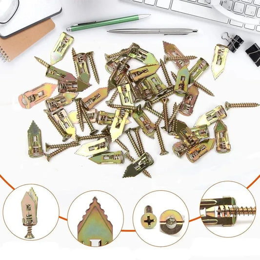 Tasselli Autofilettanti | 100/50 Pezzi | Ancore a Espansione per Pareti Vuote | Ø12x30mm