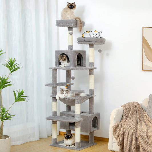 πΎ Tiragraffi Albergo per Gatti - con Amaca, Piattaforme e Condotte, Gioco Interno!
Divertimento e relax per il tuo micio! Struttura solida e sicura. π±β¨