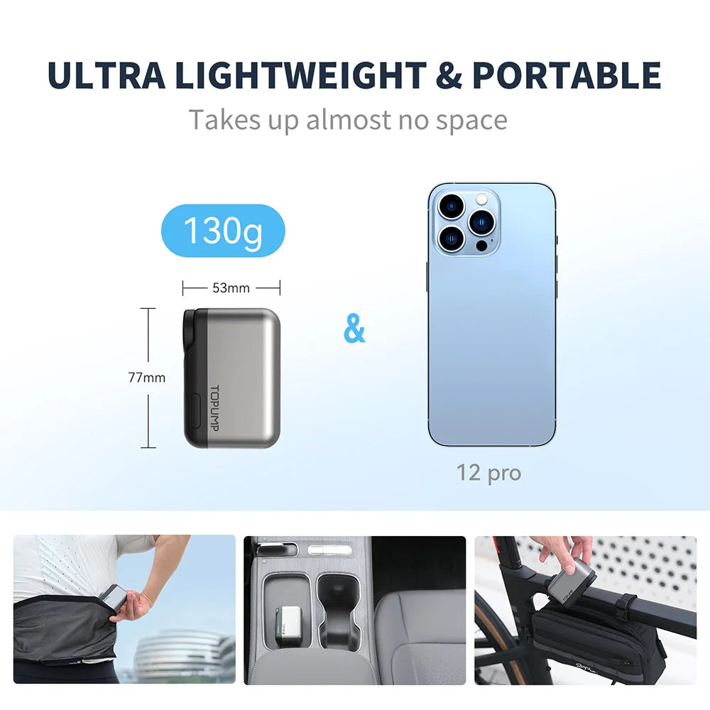 🚲 - Pompa Elettrica Portatile per Bike, Gonfiaggio Rapido fino a 120PSI, Display LCD e Batteria 450mAh!