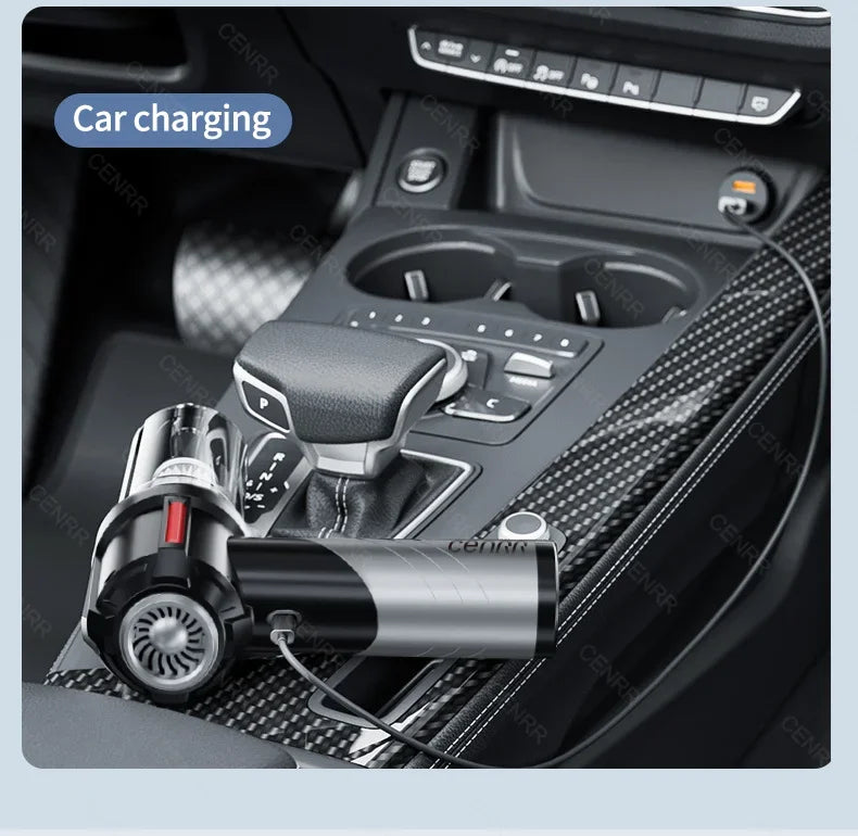 Aspirapolvere Auto Wireless PA Forte – Mini Potente Portatile per Auto/Casa