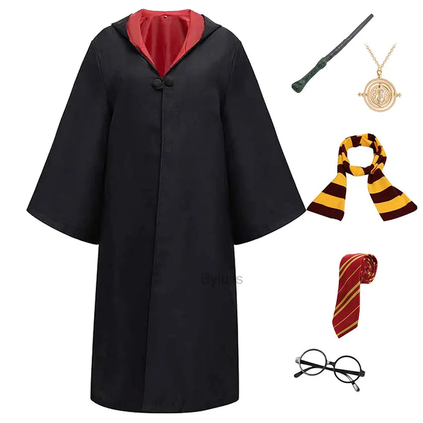 π§ββοΈ Costume da Mago per Donne e Ragazze - Mantello e Toga Stile Scuola di Magia, Per Halloween e Cosplay!