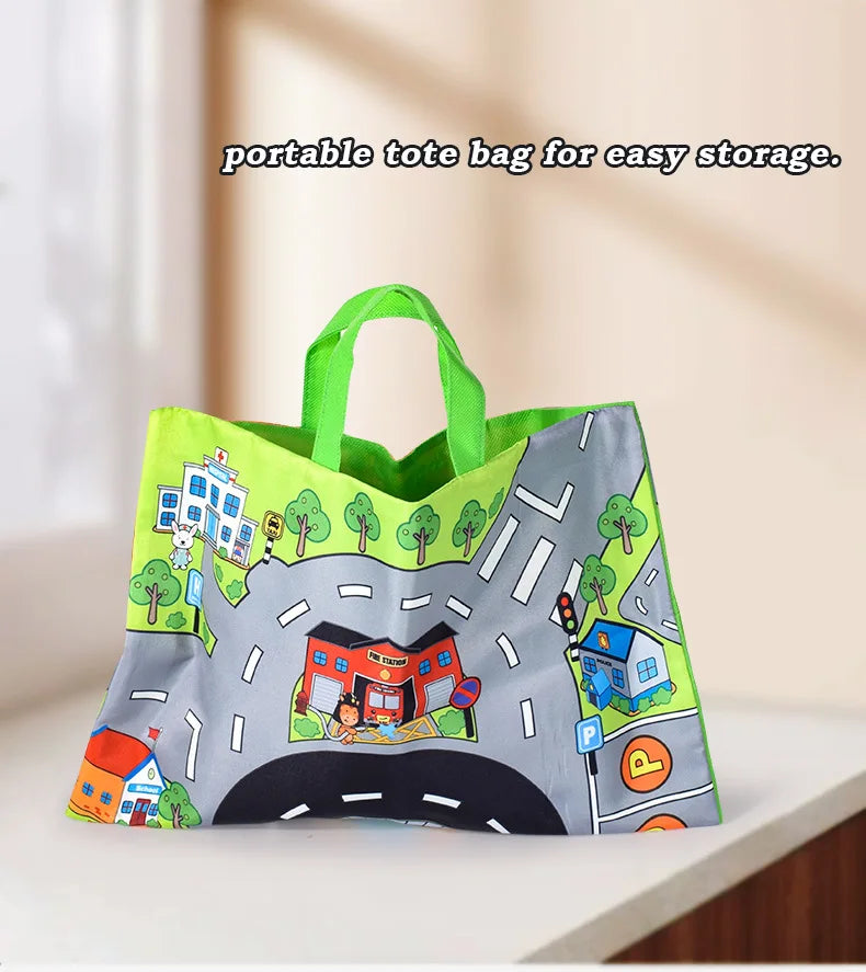 🚗 Set Auto Morbide con Tappetino Gioco - Giocattolo Educativo per Neonati