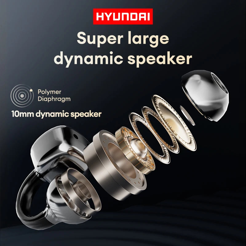 🎧 Auricolari HYUNDAI HY-C02 - Schermo LCD Touch, Autonomia 24h, Noise Cancelling