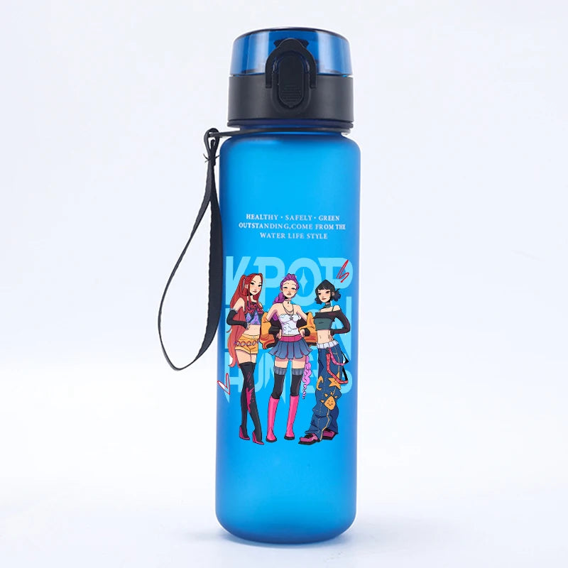 Borraccia KPop Demon Hunters Design Kawaii, Senza BPA, 500ml, Regalo per Bambine