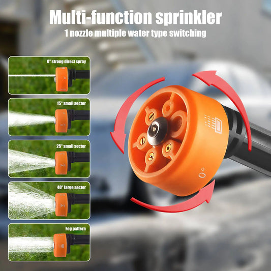 Idropulitrice a Batteria 6-in-1 ad Alta Pressione | Pistola da Giardino Senza Fili | Compatibile Makita 18V | Pulitore Universale