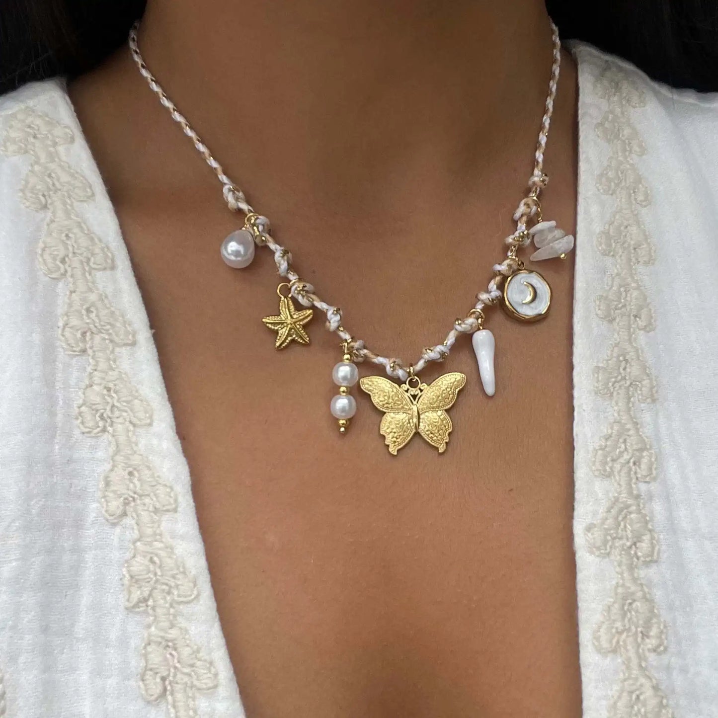 Collana Multicolor Donna Vari Ciondoli