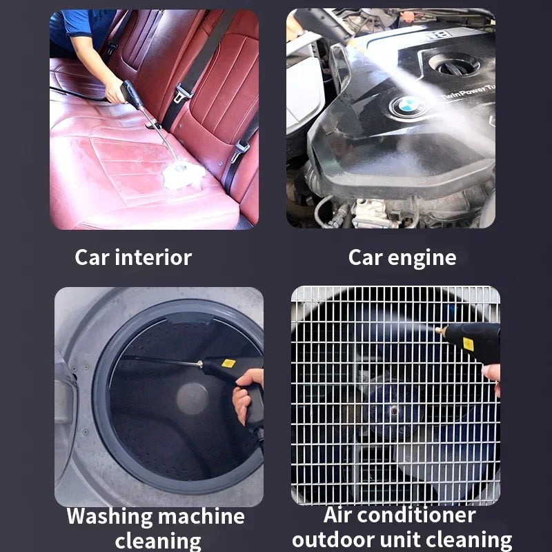 Pulitore a Vapore Portatile Sterilizza Auto, Divani Cucina Condizionamento 105°C