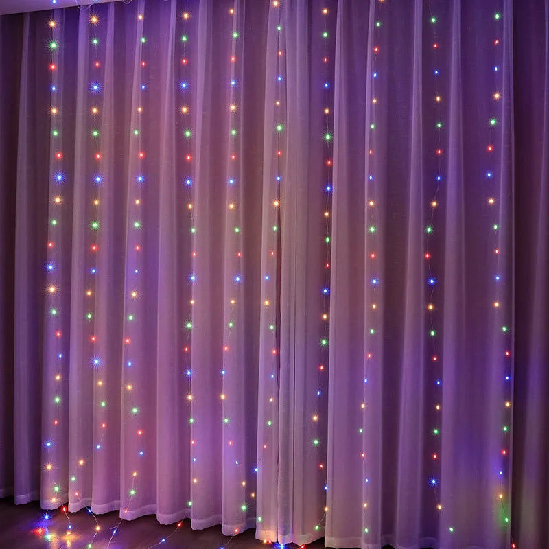 ✨ Luci a Tendina LED - 3/4/6m, Controllo Remoto, USB, per Camera e Decorazioni Natalizie!
Crea un cielo di stelle in casa! Perfectte per atmosfere magiche e romantiche. 🌟🛏️