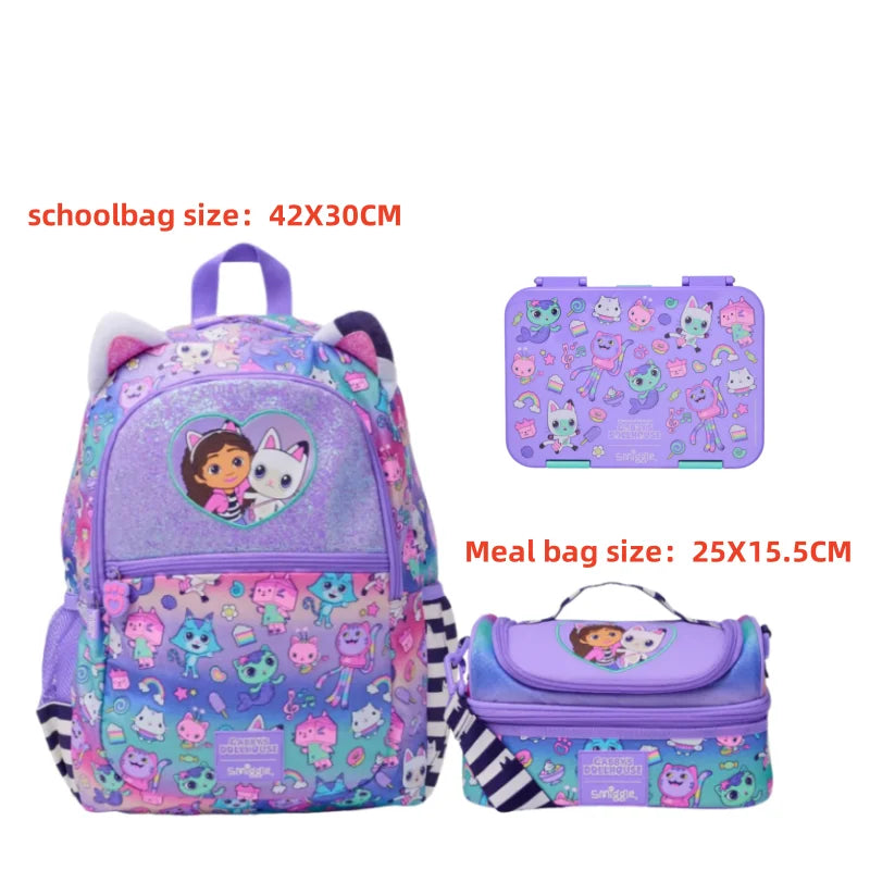 Set Zaino Scuola Astuccio Zaino Portapranzo e Borraccia