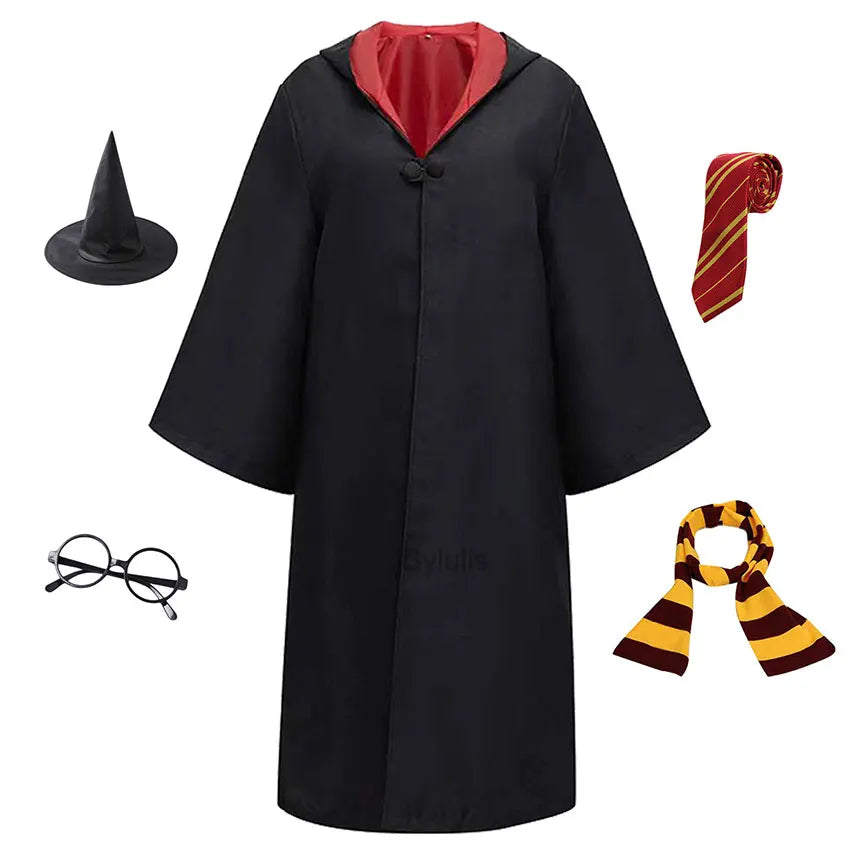π§ββοΈ Costume da Mago per Donne e Ragazze - Mantello e Toga Stile Scuola di Magia, Per Halloween e Cosplay!