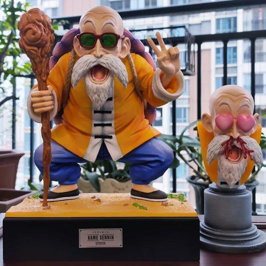🔥【DRAGON BALL】MASTER ROSHI SU TARTARUGA - Statua Resina Premium "Infanzia Infinita" | Edizione Limitata