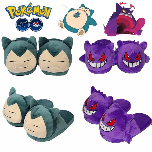 Pantofole Invernali Pokemon Gengar Peluche Morbido, Suola Antiscivolo, Regalo