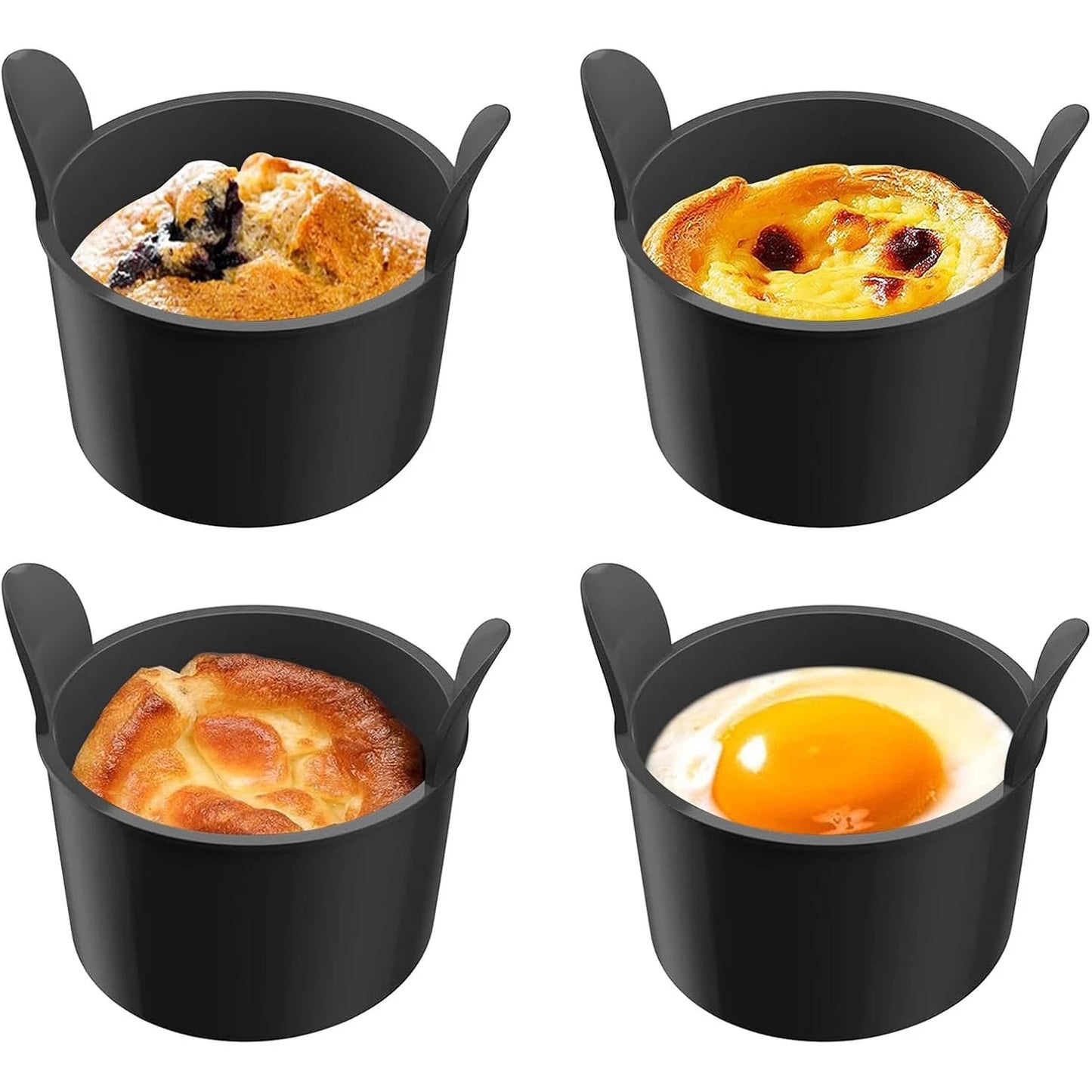 Vaschette Silicone per Friggitrice ad Aria - 4 Pezzi, Resistente al Calore