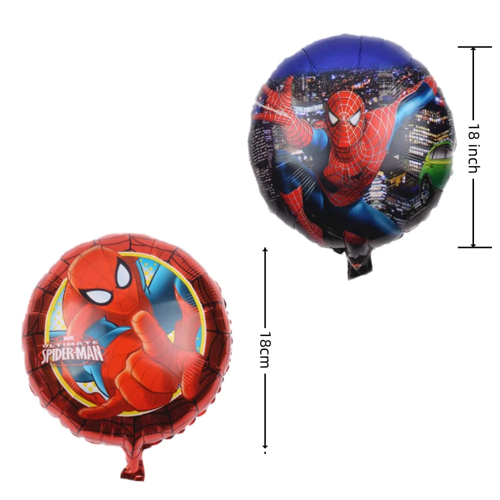 5 Palloncini SPIDERMAN– Per Feste da Supereroe!