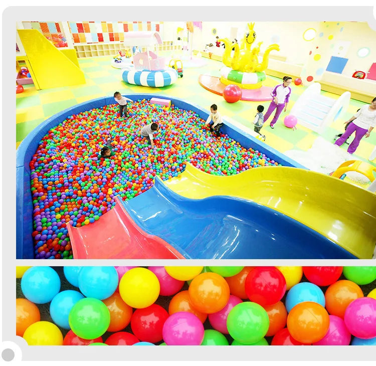 100PCS Palline Colorate da Piscina! Morbide, sicure e divertenti per bambini. 🎯 Eco-friendly, anti-stress, perfette per mare/piscina