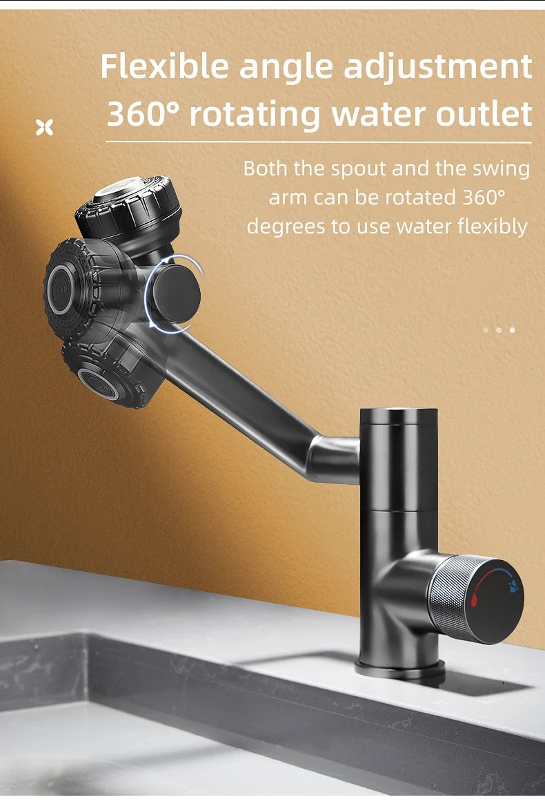 ✨ RUBINETTO A LED DIGITALE 360° – Tecnologia & Design Futuristico per il Tuo Bagno!