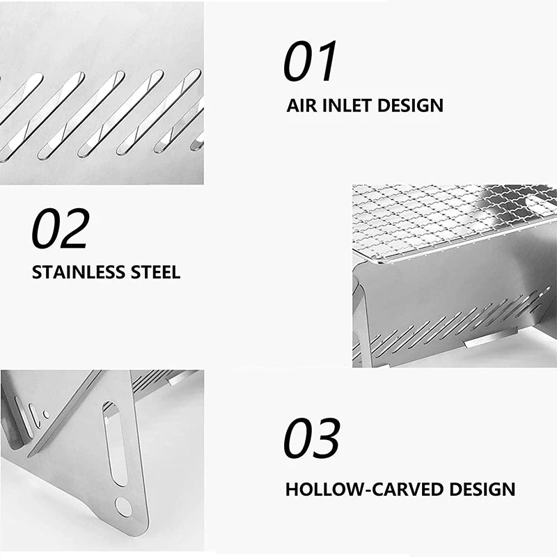 đ„ Griglia BBQ Pieghevole Portatile - Acciaio Inox, Multifunzione, per Campeggio e Giardino!
Cucina ovunque con stile! Leggera e compatta.