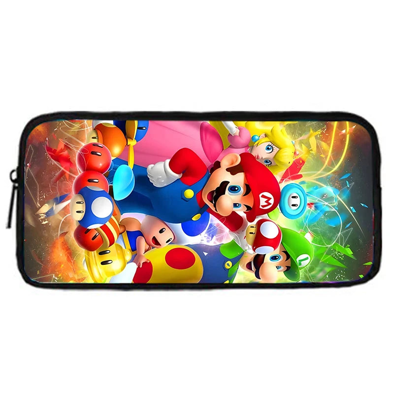 Set Scuola Super Mario - Zaino + Portapranzo + Astuccio - Regalo Bambini