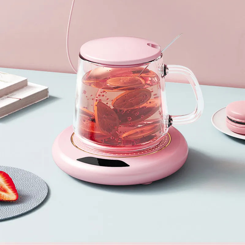 Sottobicchiere Termostatico USB - Riscaldamento Intelligente a 3 Velocità, Temperatura Costante 55°C