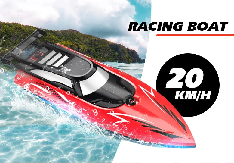 Barca RC 2.4Ghz Ad Alta VelocitĂ  - Giocattolo per Bambini Piscina/Lago