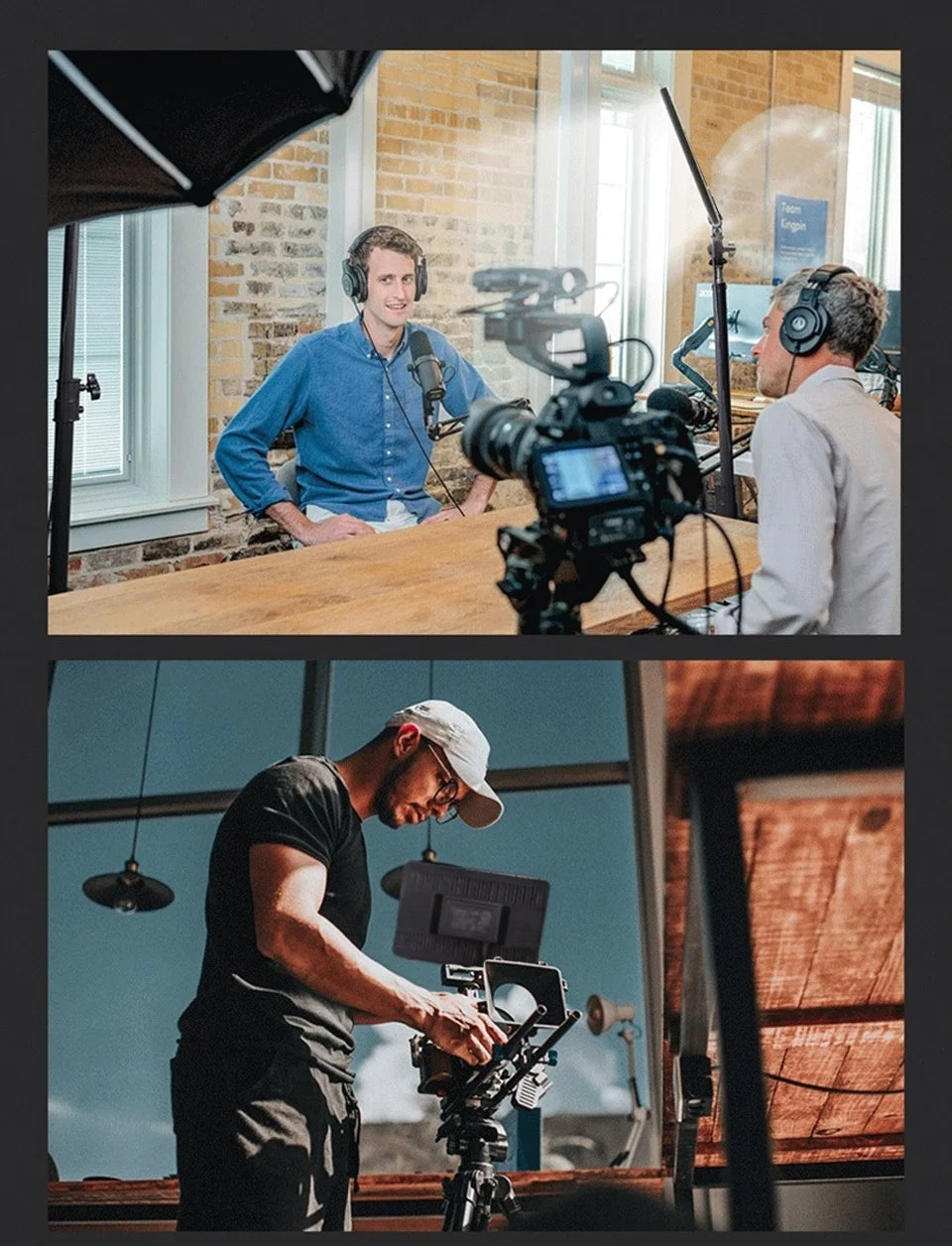 Luci LED per Video/Streaming - Kit Illuminazione con Treppiede per TikTok/Zoom