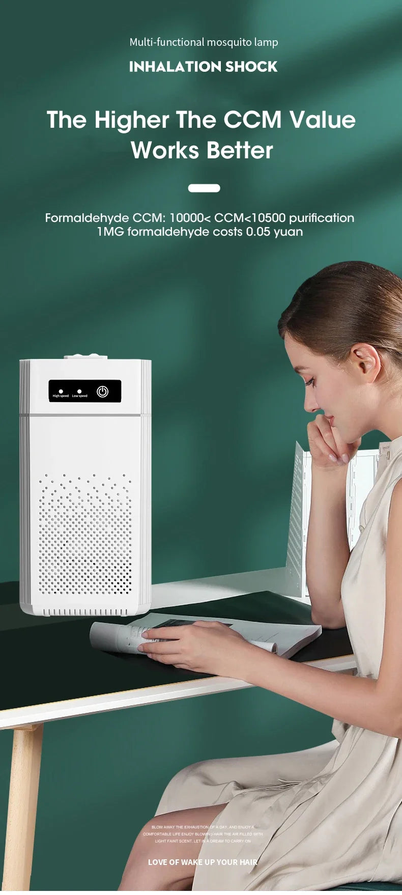 Purificatore d'Aria 3-in-1 – Filtro HEPA + Ionizzatore + Elimina Odori Forti