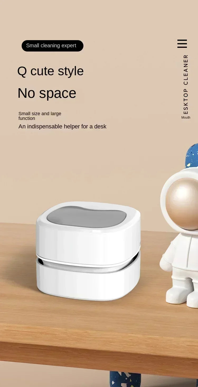 🔥 Mini Aspirapolvere Portatile Senza Fili 2-in-1 – Per Cenere, Gomme da Cancellare e Polvere! Ricaricabile USB, Compatto e Potente