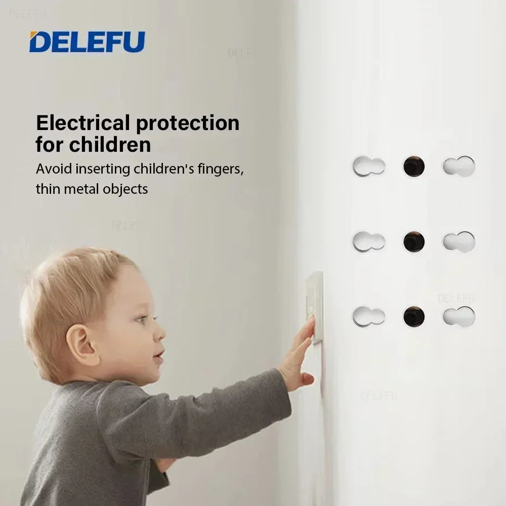 ⚡ Presa Muro Smart DELEFU - Vetro Temperato Bianco, USB Type-C, Ricarica Rapida 20W, Compatibile con Schuko Italia