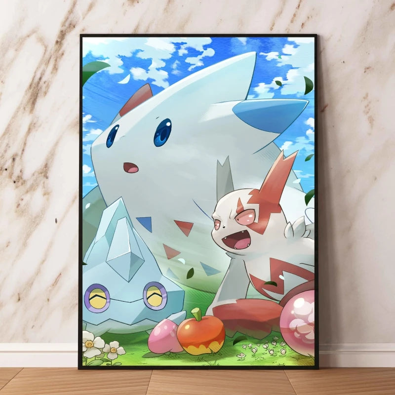 👻 Quadro Gengar Pokémon - Stampa Premium su Tela Senza Cornice