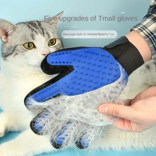Guanti Toelettatura Cani/Gatti in Silicone - Spazzola, Pettine & Massaggio