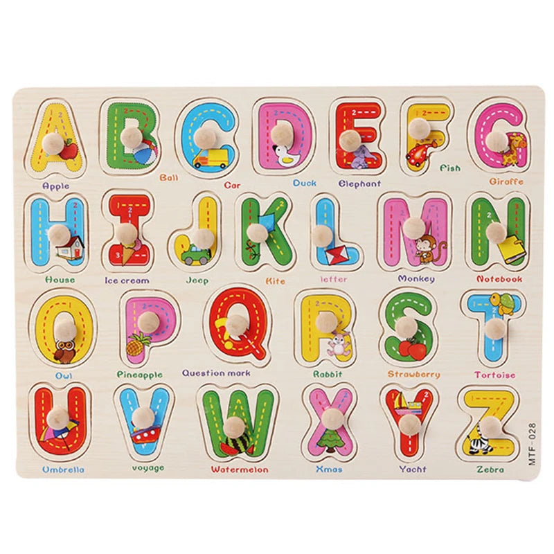 🧩 Puzzle Montessori in Legno per Bambini 1-3 Anni – Gioco Educativo per Imparare Divertendosi