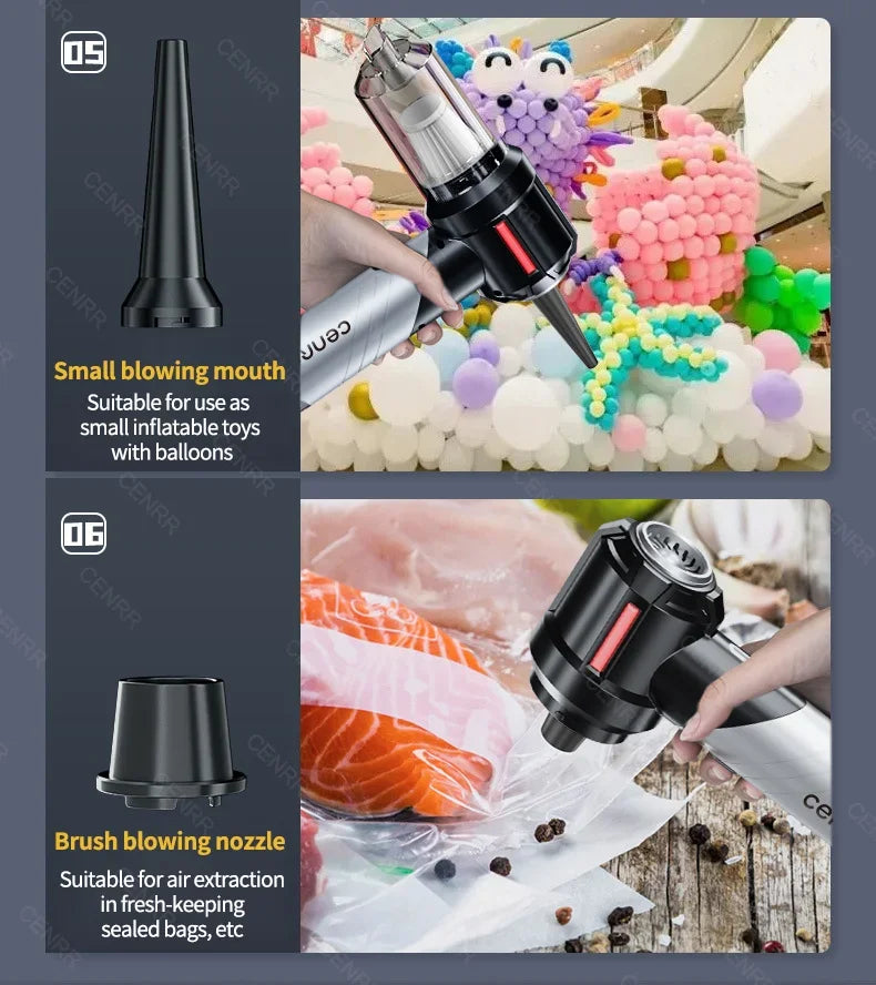 Aspirapolvere Auto Wireless PA Forte – Mini Potente Portatile per Auto/Casa