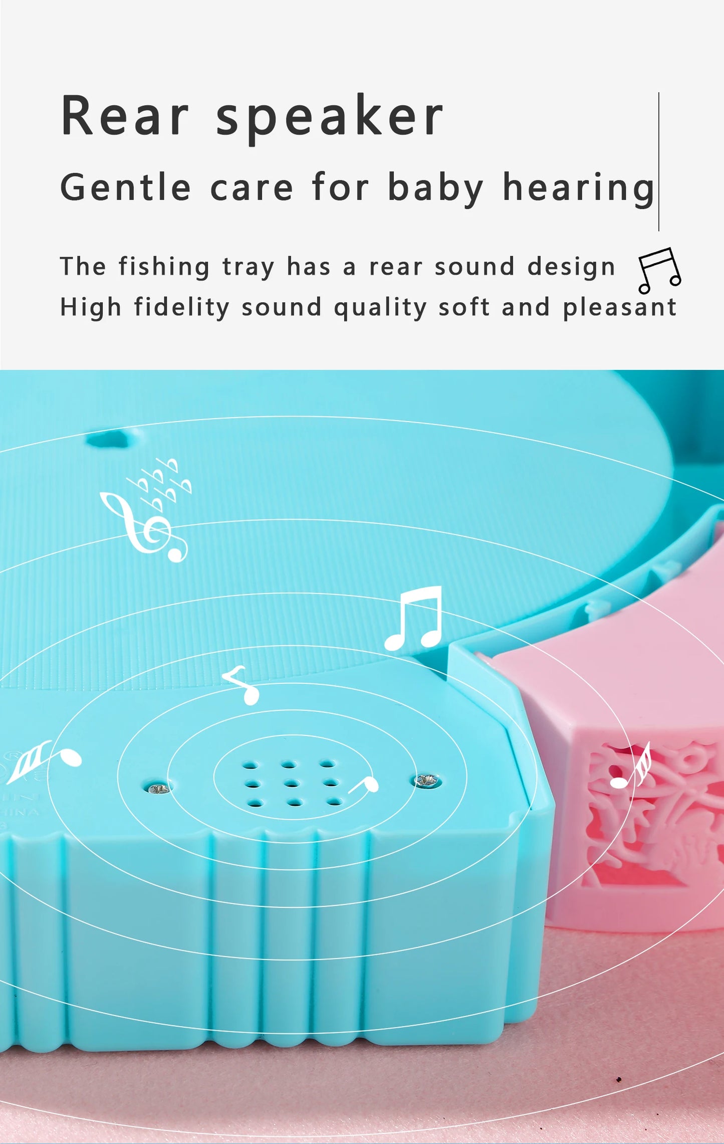 Pesca Giocattolo Elettrico con Luci/Musica - Regalo Perfetto Bambini Blu/Rosa