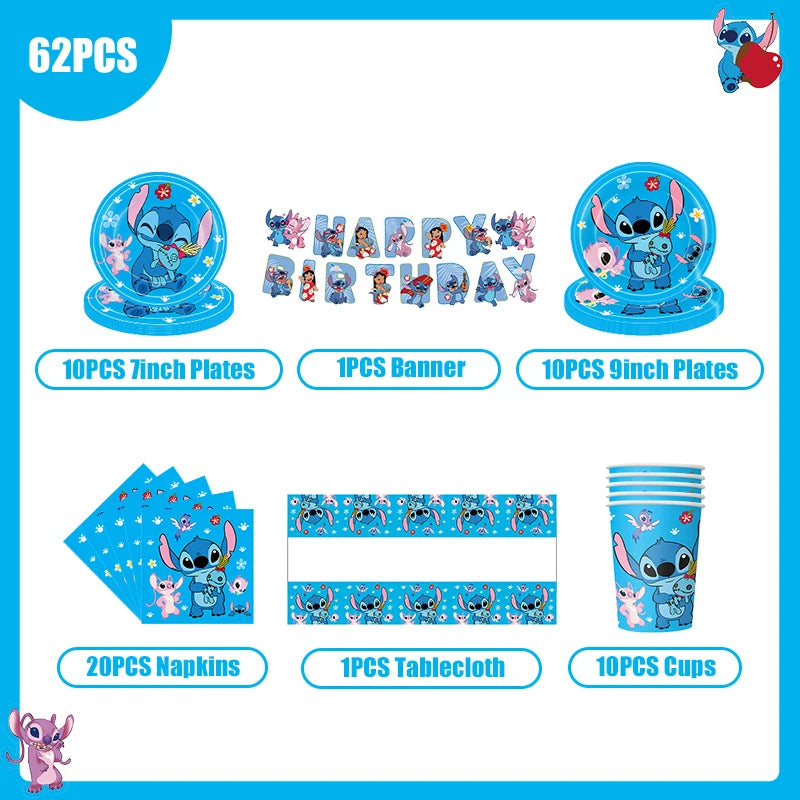 Kit Completo Decorazioni Disney Stitch - Tema Lilo & Stitch per Feste