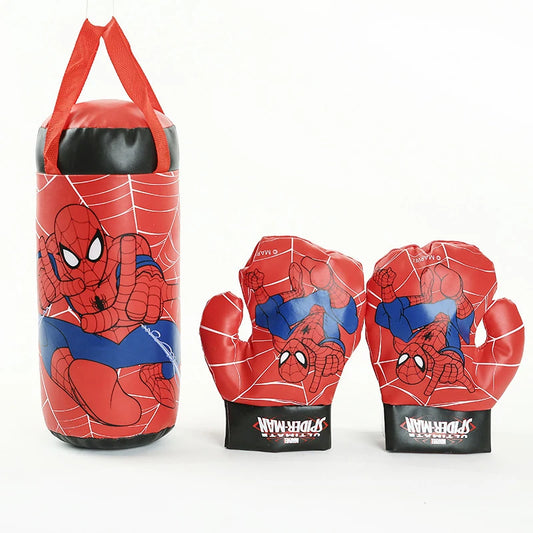 π₯ Set Boxe Spider-Man per Bambini - Guantoni + Sacco da Boxe con Base