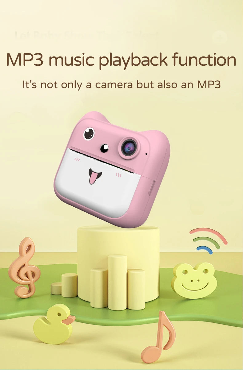 Stampante Instantanea per Bambini con Fotocamera - Gioco Educativo Rosa/Blu