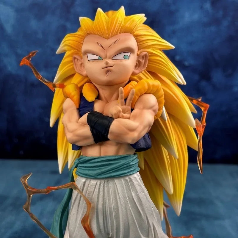 Gotenks SSJ3 25cm - Figura da Battaglia | Collezione Anime | Per Scrivania/Vetrina