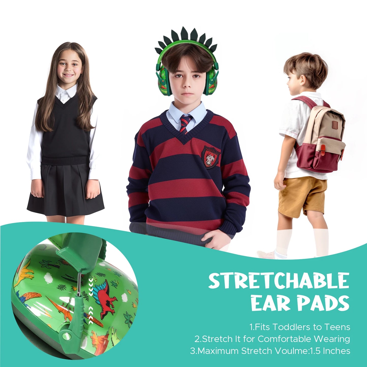 🦕🎧 Cuffie Antirumore per Bambini - Design Dinosauro & Unicorno!
