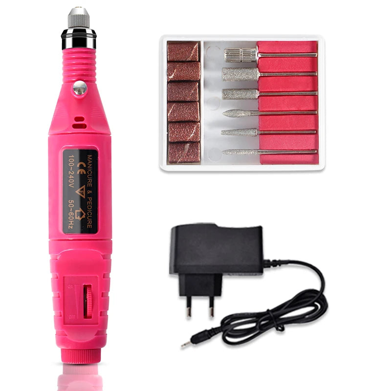š
 Kit Unghie Gel Professionale con Lampada UV 36W - Fresa Elettrica + Smalti Base/Top Coat