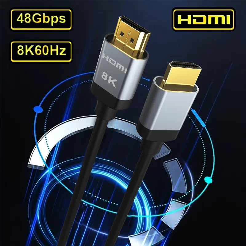 Cavo HDMI 2.1 8K 48Gbps - 4K120Hz, eARC, HDR10 per PS5/Roku/TV