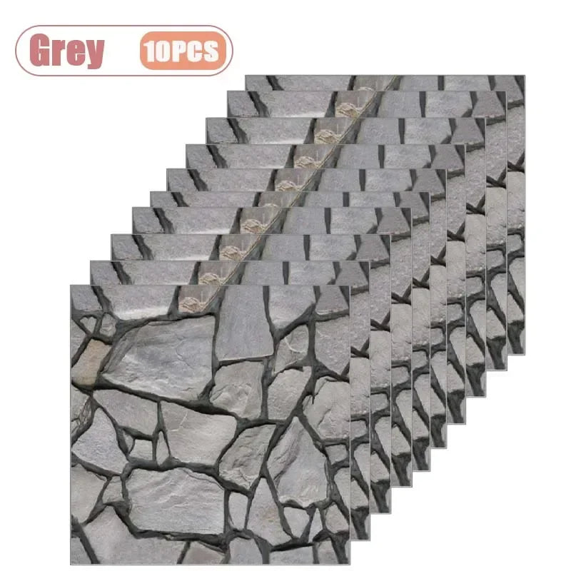 🚀 10 Pannelli 3D Autoadesivi | Effetto Parete Moderna | Impermeabili & Facili da Applicare | Per Tutte le Stanze!