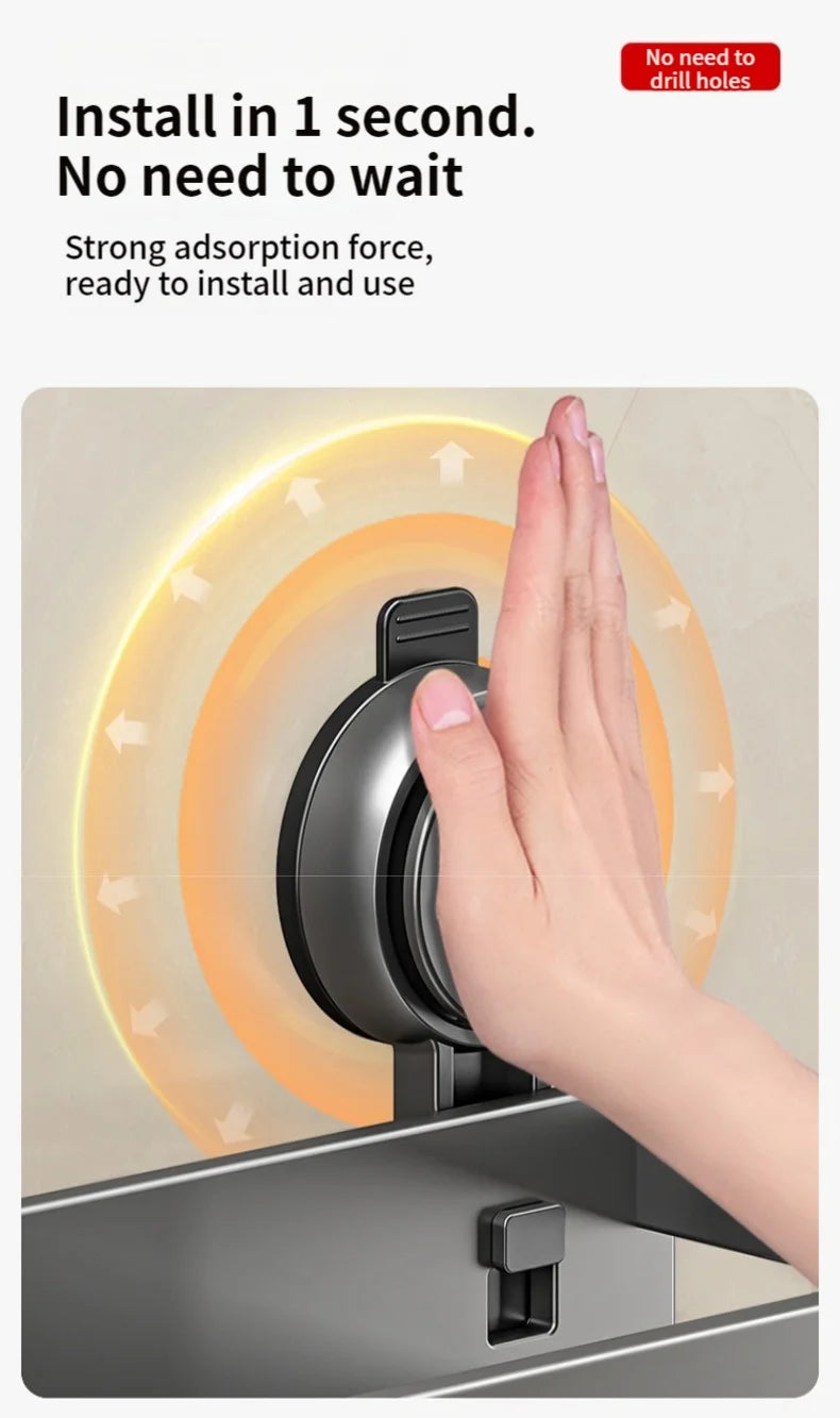 Portaoggetti da Parete Senza Trapano – 5 Secondi e il Tuo Bagno è in Ordine