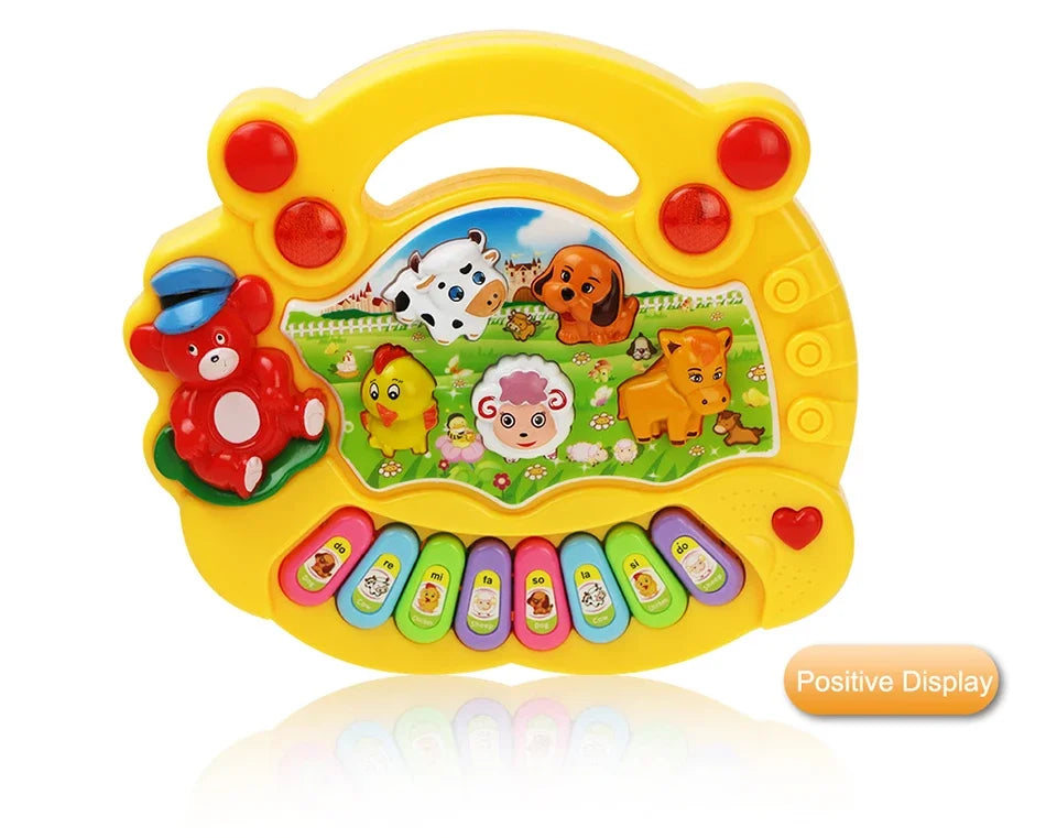 Pianoforte Bambini con Suoni Animali+ Luci - Giocattolo Musicale Educativo Regalo