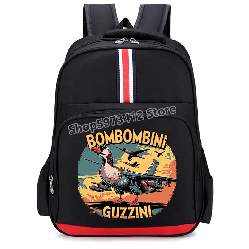 π Zaino Scolastico "Italian Brainrot" - Stampa Cartoon Unica! β¨ Capienza XXL + Design Esclusivo - Per Studenti Fashion!